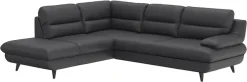 COTTA Ecksofa »Pike L-Form, B: 266 cm« optional Schlaffunktion & Bettkasten