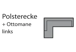 COTTA Ecksofa »Sammy L-Form« mit Kopfteilverstellung, wahlweise mit Schlaffunktion & Bettkasten