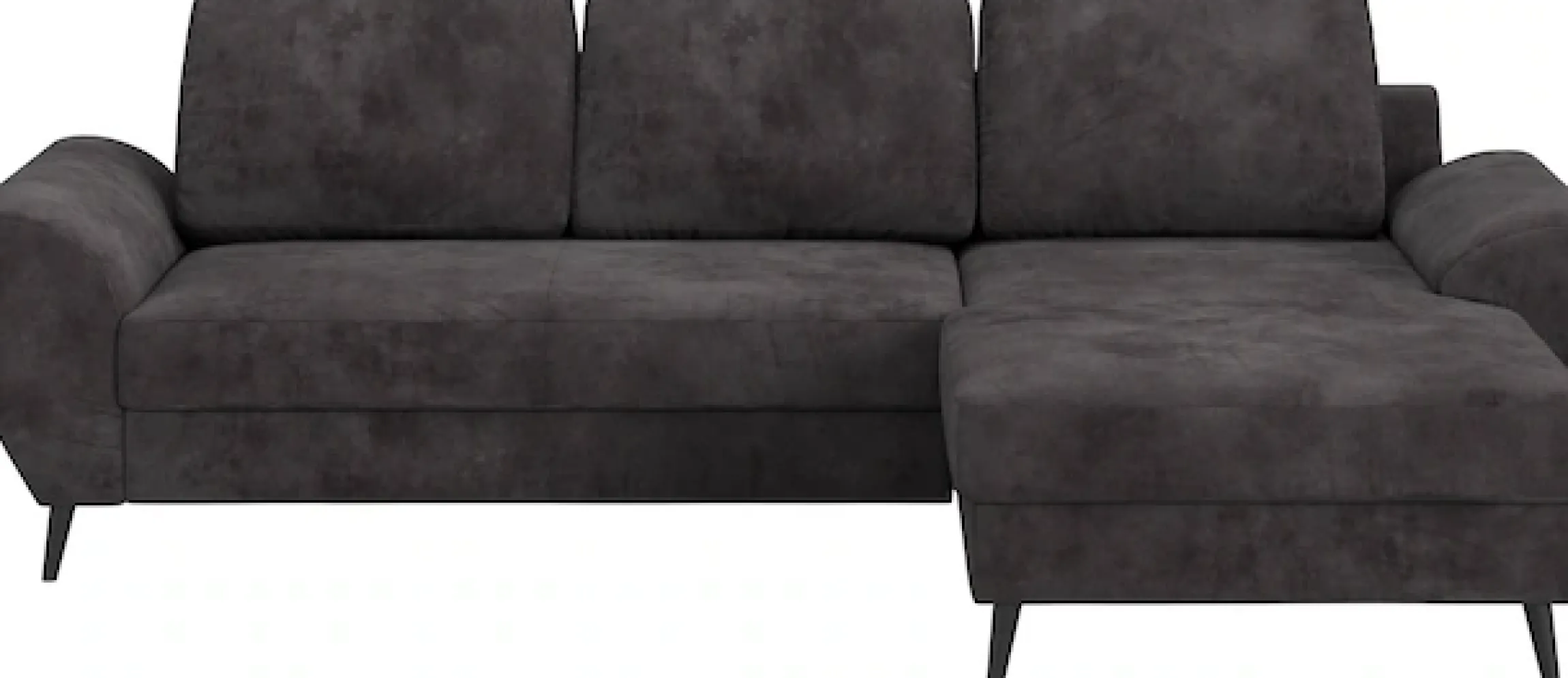 COTTA Ecksofa »Terra L-Form, B: 255cm, Top Sitzkomfort durchWellenunterfederung und« PUR-Schaum, optional mit Schlaffunktion, Liegefläche: 200x137cm