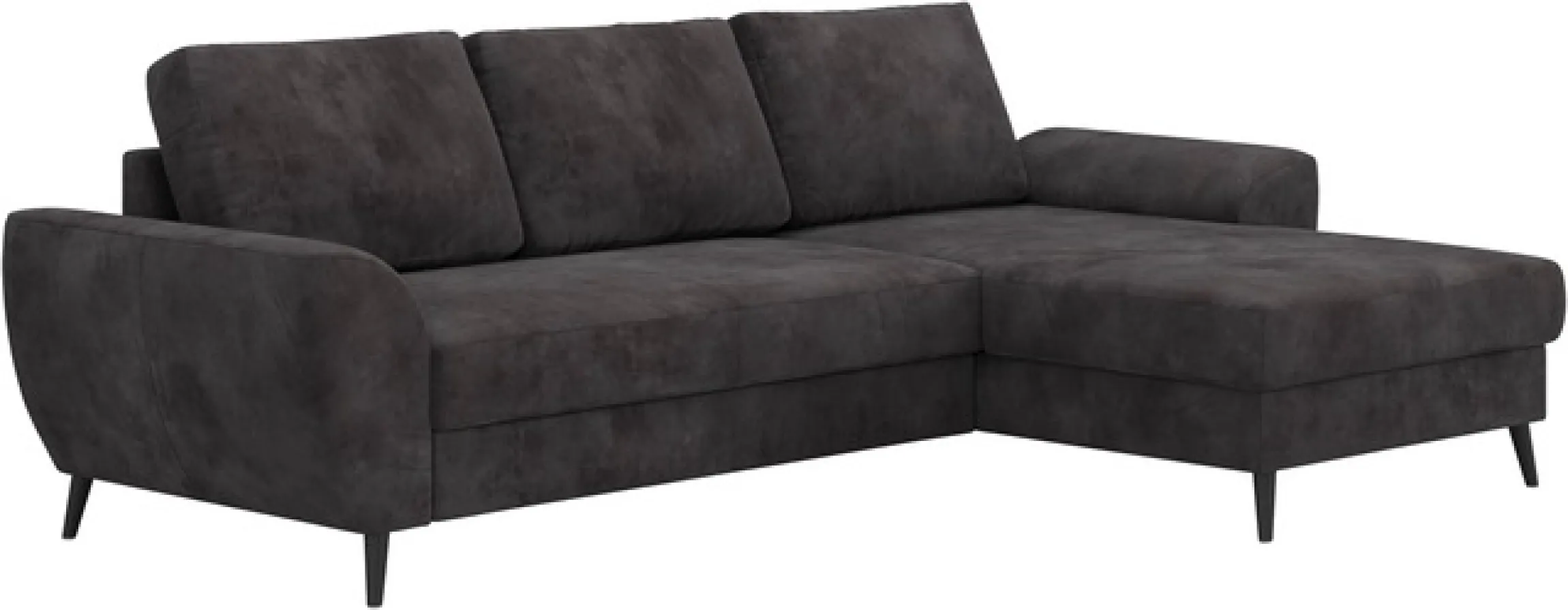 COTTA Ecksofa »Terra L-Form, B: 255cm, Top Sitzkomfort durchWellenunterfederung und« PUR-Schaum, optional mit Schlaffunktion, Liegefläche: 200x137cm