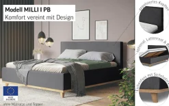 COTTA Polsterbett »MILLI I wahlweise mit Bettkasten« erhältlich in den Größen 160x200cm & 180x200cm