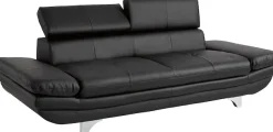 COTTA Polstergarnitur »Enterprise« Set,Set bestehend aus: 3-Sitzer mit Arm- & Kopfteilverstellung & Hocker