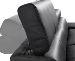COTTA Polstergarnitur »Enterprise« Set,Set bestehend aus: 2-Sitzer mit Kopfteilverstellung & Hocker