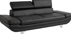 COTTA Polstergarnitur »Enterprise« Set,Set bestehend aus: 2-Sitzer mit Kopfteilverstellung & Hocker
