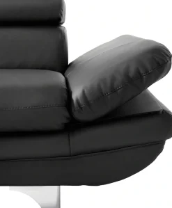 COTTA Polstergarnitur »Enterprise« Set,Set bestehend aus: 2-Sitzer mit Kopfteilverstellung & Hocker