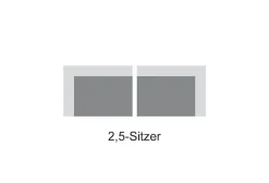COTTA Polstergarnitur »Leandra« Set bestehend aus: 2-Sitzer & 2,5-Sitzer