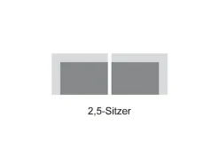 COTTA Polstergarnitur »Leandra« Set bestehend aus: 2-Sitzer & 2,5-Sitzer