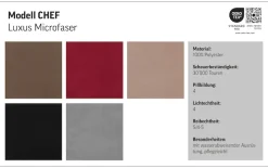 COTTA 3-Sitzer »Chef« Big-Sofa mit Kopfteilverstellung, edle Metallkufen
