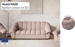 COTTA 3-Sitzer »Mado, Breite 215 cm« verschiedene Sofas individuell kombinierbar