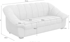 COTTA 3-Sitzer »Mado, Breite 215 cm« verschiedene Sofas individuell kombinierbar
