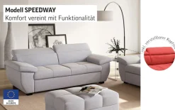 COTTA 2,5-Sitzer »Speedway« Big-Sofa mit Kopfteilverstellung