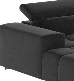 COTTA Wohnlandschaft »Orion U-Form, B: 400 cm« Kopfteilverstellung & 4 Kissen, optional elektr. Sitztiefenverstellung