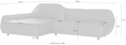 Creation BY ROLF BENZ Ecksofa »CR.480, Designecksofa, L-Form« Wahlweise aus Leder oder Chenille