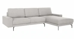 Creation BY ROLF BENZ Ecksofa »CR.450, Designecksofa, Polsterecke, Breite 294cm, L-Form« Armlehne breit und niedrig, Alugussfüße in umbragrau, Breite 294 cm