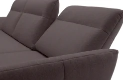 Creation BY ROLF BENZ Ecksofa »CR.460 Designsofa mit verstellbarer Rückenlehne, hochwertig & bequem« Sockel in Eiche, Alugussfüße in umbragrau, Breite 298 cm