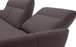 Creation BY ROLF BENZ Ecksofa »CR.460 Designsofa mit verstellbarer Rückenlehne, hochwertig & bequem« Sockel in Eiche, Alugussfüße in umbragrau, Breite 298 cm