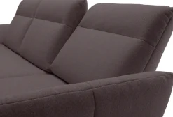 Creation BY ROLF BENZ Ecksofa »CR.460 Designsofa mit verstellbarer Rückenlehne, hochwertig & bequem« Sockel in Eiche, Alugussfüße in umbragrau, Breite 298 cm