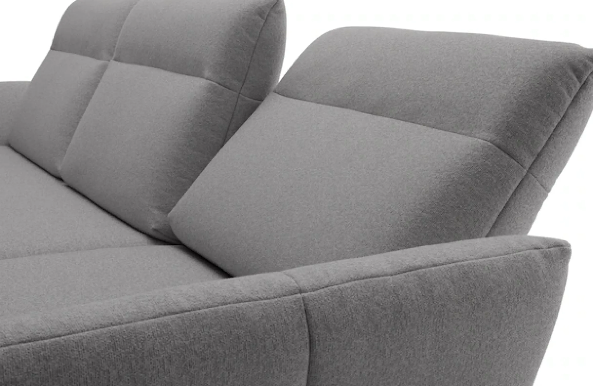 Creation BY ROLF BENZ Ecksofa »CR.460, Design-Sofa der Extraklasse, verstellbare Rückenlehne, L-Form« Sockel in Eiche, Winkelfüße in Umbragrau, Breite 338 cm