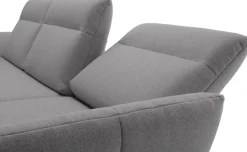 Creation BY ROLF BENZ Ecksofa »CR.460, Design-Sofa der Extraklasse, verstellbare Rückenlehne, L-Form« Sockel in Eiche, Winkelfüße in Umbragrau, Breite 338 cm