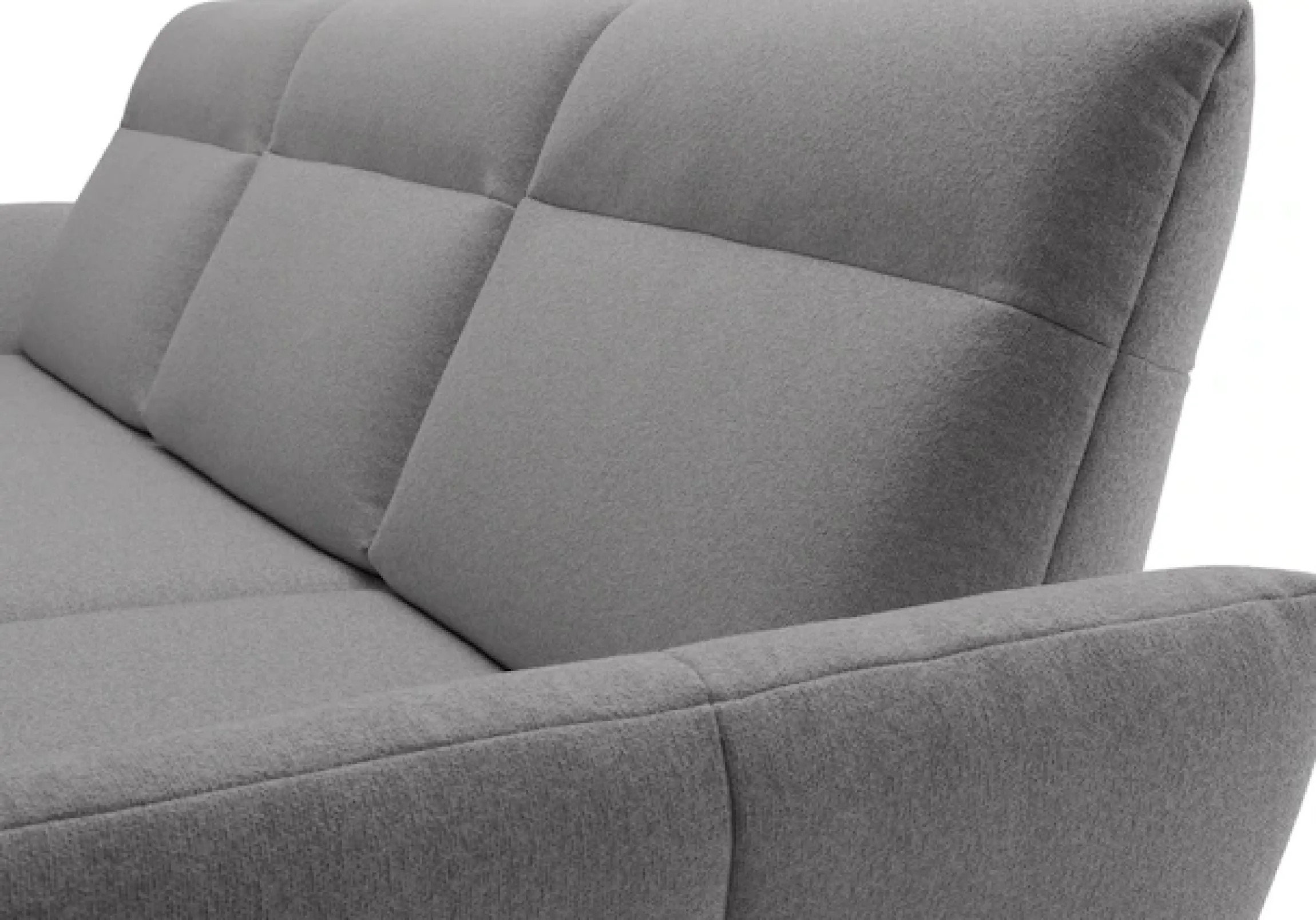 Creation BY ROLF BENZ Ecksofa »CR.460, Design-Sofa der Extraklasse, verstellbare Rückenlehne, L-Form« Sockel in Eiche, Winkelfüße in Umbragrau, Breite 338 cm