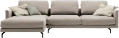 Creation BY ROLF BENZ Ecksofa »CR.414, Designecksofa, Polsterecke, Breite 300cm, L-Form« wahlweise aus feinstem Rindsleder oder hochwertigem Chenille