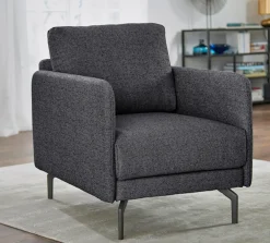 Creation BY ROLF BENZ Sessel »CR.450, Designsessel, Loungesessel« Armlehne sehr schmal, Breite 70 cm, Alugussfuß Umbragrau