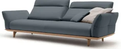 Creation BY ROLF BENZ 4-Sitzer »CR.460 Designsofa, erstklassiger Sitzkomfort, verst. Rückenlehne« Sockel in Eiche, Füße Eiche natur, Breite 248 cm