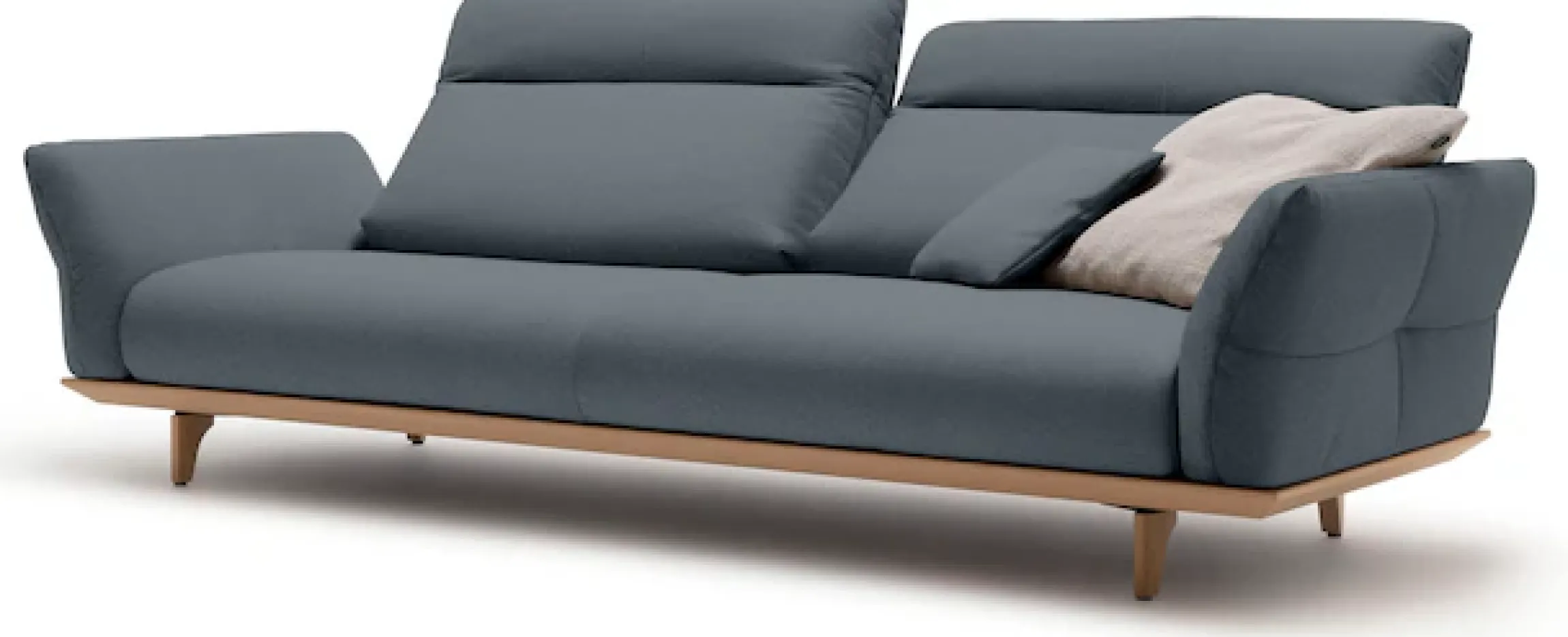 Creation BY ROLF BENZ 4-Sitzer »CR.460 Designsofa, erstklassiger Sitzkomfort, verst. Rückenlehne« Sockel in Eiche, Füße Eiche natur, Breite 248 cm