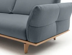 Creation BY ROLF BENZ 4-Sitzer »CR.460 Designsofa, erstklassiger Sitzkomfort, verst. Rückenlehne« Sockel in Eiche, Füße Eiche natur, Breite 248 cm