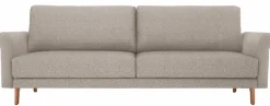 Creation BY ROLF BENZ 3-Sitzer »CR.450, Designsofa, Loungesofa« modern Landhaus, Breite 208 cm, Füße in Nussbaum