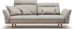 Creation BY ROLF BENZ 3-Sitzer »CR.460, Designsofa mit verstellbarer Rückenlehne, extra bequem,« Sockel in Eiche, Füße Eiche natur, Breite 208 cm
