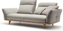Creation BY ROLF BENZ 3-Sitzer »CR.460, Designsofa mit verstellbarer Rückenlehne, extra bequem,« Sockel in Eiche, Füße Eiche natur, Breite 208 cm