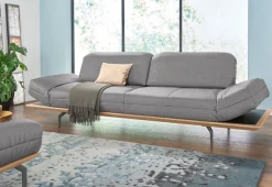 Creation BY ROLF BENZ 3-Sitzer »CR.420, Designsofa, Loungesofa« in 2 Qualitäten, Holzrahmen in Eiche Natur oder Nußbaum, Breite 232 cm