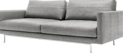 Creation BY ROLF BENZ 3-Sitzer »CR.414, Designsofa, edles Sofa, Loungesofa, Ledersofa, klares Design« aus Leder oder Chenille, erstklassiger Sitzkomfort, legere Polsterung