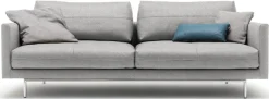 Creation BY ROLF BENZ 3-Sitzer »CR.414, Designsofa, edles Sofa, Loungesofa, Ledersofa, klares Design« aus Leder oder Chenille, erstklassiger Sitzkomfort, legere Polsterung