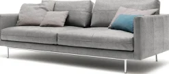 Creation BY ROLF BENZ 3-Sitzer »CR.414, Designsofa, edles Sofa, Loungesofa, Ledersofa, klares Design« aus Leder oder Chenille, erstklassiger Sitzkomfort, legere Polsterung