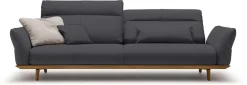 Creation BY ROLF BENZ 4-Sitzer »CR.460 mit verstellbarer Rückenlehne, Designsofa, bequem« Sockel in Nussbaum, Füße Nussbaum, Breite 248 cm
