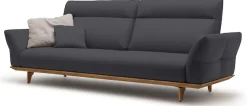 Creation BY ROLF BENZ 4-Sitzer »CR.460 mit verstellbarer Rückenlehne, Designsofa, bequem« Sockel in Nussbaum, Füße Nussbaum, Breite 248 cm