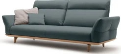 Creation BY ROLF BENZ 3,5-Sitzer »CR.460 mit verstellbarer Rückenlehne, bequem und hochwertig« Sockel in Eiche, Füße Eiche natur, Breite 228 cm