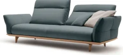 Creation BY ROLF BENZ 3,5-Sitzer »CR.460 mit verstellbarer Rückenlehne, bequem und hochwertig« Sockel in Eiche, Füße Eiche natur, Breite 228 cm