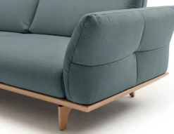 Creation BY ROLF BENZ 3,5-Sitzer »CR.460 mit verstellbarer Rückenlehne, bequem und hochwertig« Sockel in Eiche, Füße Eiche natur, Breite 228 cm