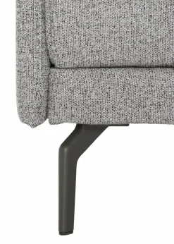 Creation BY ROLF BENZ 3-Sitzer »CR.450, Designsofa, edles Sofa, Loungesofa, Ledersofa, klares Design« Armlehne sehr schmal, Breite 190 cm, Alugussfuß Umbragrau