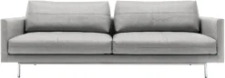 Creation BY ROLF BENZ 3,5-Sitzer »CR.414, Designsofa, edles Sofa, Loungesofa, Ledersofa, klares Design« aus Leder oder Chenille, erstklassiger Sitzkomfort, legere Polsterung