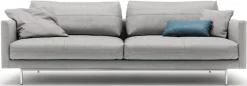 Creation BY ROLF BENZ 3,5-Sitzer »CR.414, Designsofa, edles Sofa, Loungesofa, Ledersofa, klares Design« aus Leder oder Chenille, erstklassiger Sitzkomfort, legere Polsterung