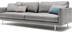 Creation BY ROLF BENZ 3,5-Sitzer »CR.414, Designsofa, edles Sofa, Loungesofa, Ledersofa, klares Design« aus Leder oder Chenille, erstklassiger Sitzkomfort, legere Polsterung