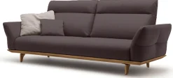Creation BY ROLF BENZ 3,5-Sitzer »CR.460 Designsofa, erstklassiger Sitzkomfort, verstellb. Rückenlehne« Sockel und Füße in Nussbaum, Breite 228 cm