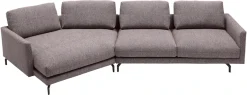 Creation BY ROLF BENZ Wohnlandschaft »CR.414 mit Kuschelecke für Wohlfühlkomfort« Wahlweise aus Leder oder Chenille
