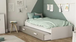 Demeyere GROUP Einzelbett »TIDY BETT Weiss 90X200 Optional erweiterbar« Ergänzbare Module mit extra Schubladen & Schränken