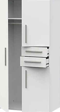 Demeyere GROUP Kleiderschrank »Versatil« B/H/ T ca. 90x190cmx50cm,Schubladen in komfortabler Höhe, Made in France, Kinderkleiderschrank