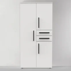 Demeyere GROUP Kleiderschrank »VERSATIL – mit Schubladen in Komforthöhe & Metall-Kleiderstangen« B/H/ T ca. 90x190cmx50cm,viel Stauraum, robuste Spanplatte, pflegeleicht, Made in EU